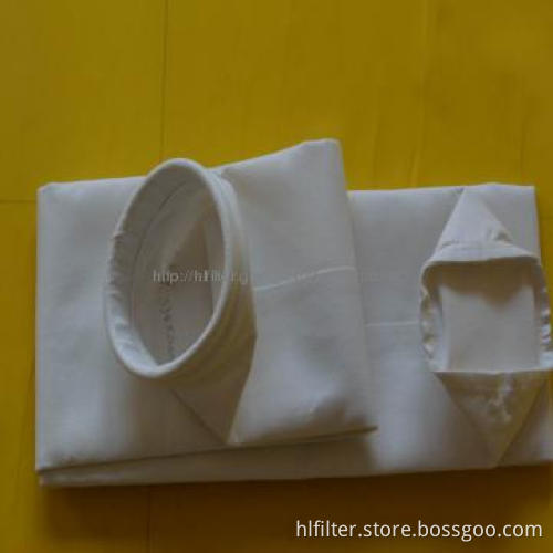 Polyester fabric or needlefelt fiberglass cement dust filter bag